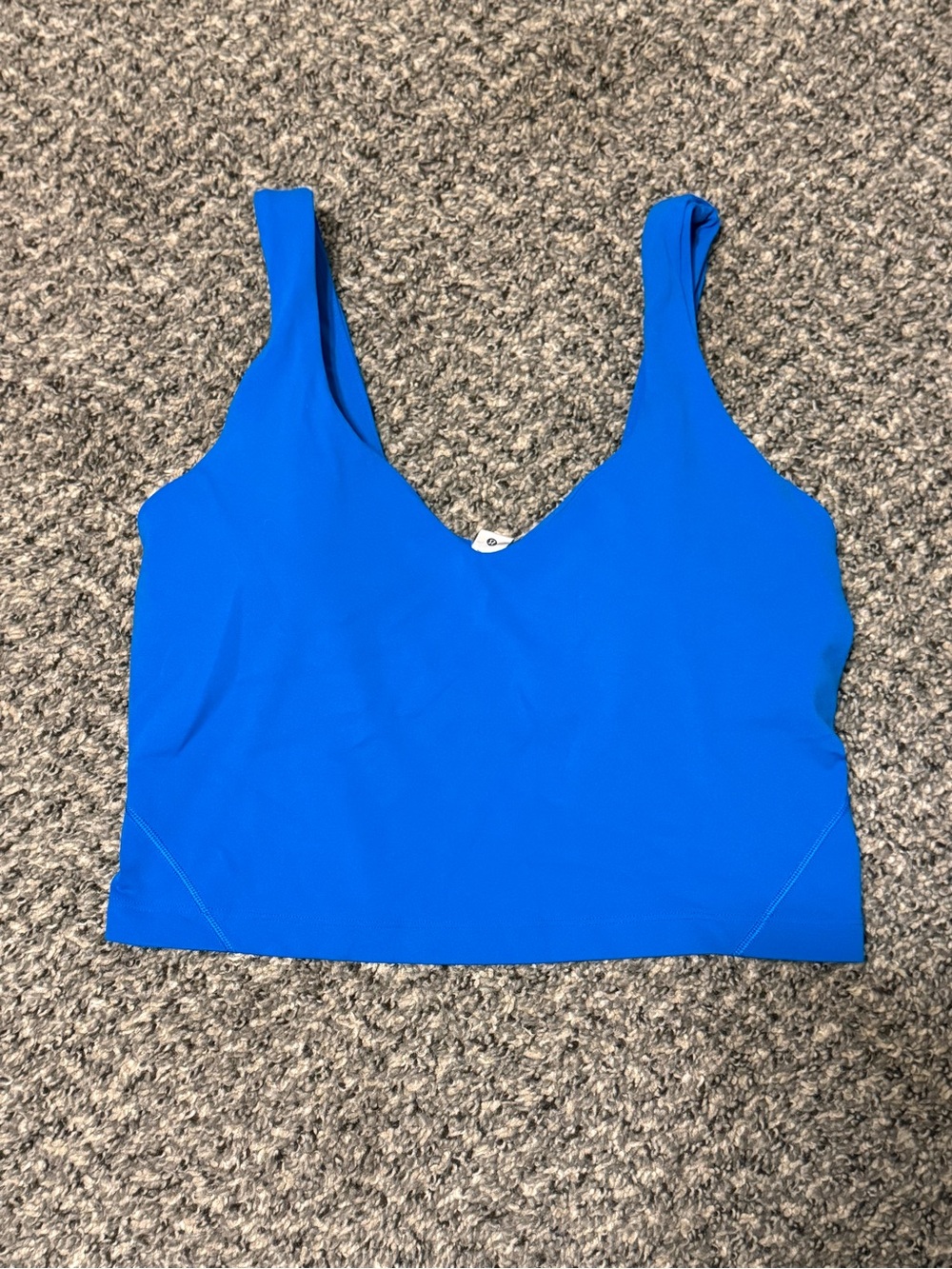 Lululemon Align Tank Top Blue Built-In Bra LW1DUDS Size 8